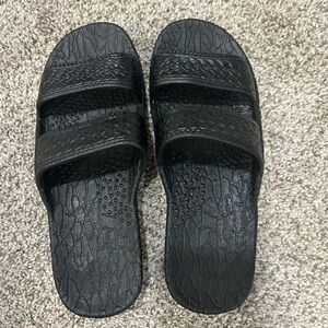 Jandal Black Slide Sandals